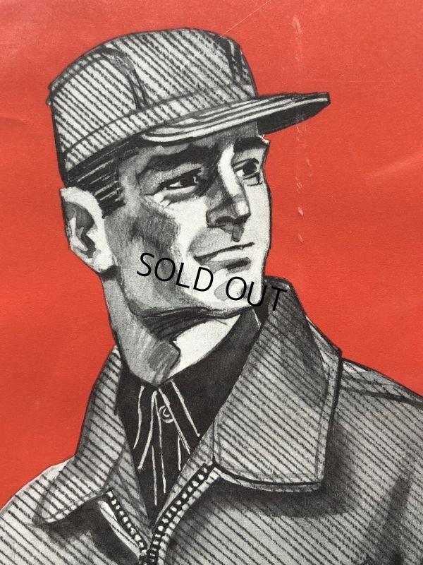 画像8: Vintage KEY Work Insulated Jackets Cardboard Advertising Sign (J413)