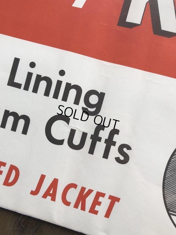 画像7: Vintage KEY Work Insulated Jackets Cardboard Advertising Sign (J413)