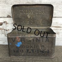 Vintage VIRGINIA EXTRA DRY EARLY 1900'S TOBACCO Tin (J416)    
