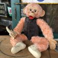 画像1: Vintage Rushton Pink Zippy the Monkey Doll (J417) (1)