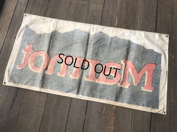画像3: Vintage Outdoor Marmot Advertising Banner Sign (J419)