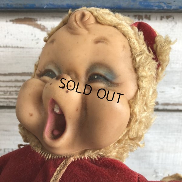 画像10: Vintage Rubber Face Doll Sleepy Kitty Cat (J421)