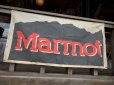 画像1: Vintage Outdoor Marmot Advertising Banner Sign (J419) (1)