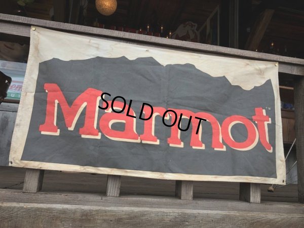 画像1: Vintage Outdoor Marmot Advertising Banner Sign (J419)