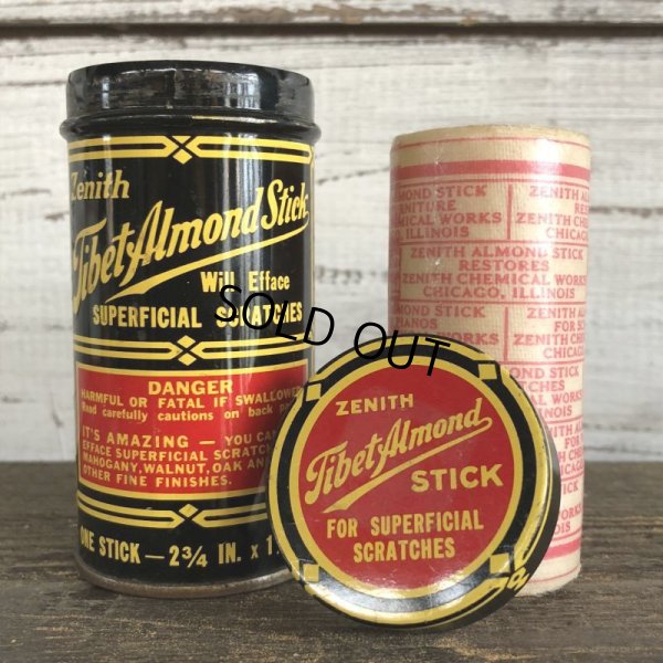 画像1: Vintage Zenith Tibe Almond Stick Tin Can (J425)