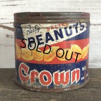 Vintage Crown Party Peanuts Tin Can (J423)