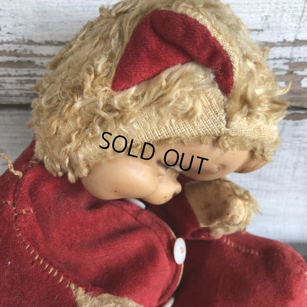 画像8: Vintage Rubber Face Doll Sleepy Kitty Cat (J421)