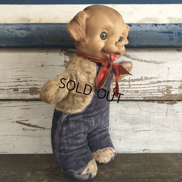 画像4: Vintage IDEAL Rubber Face Dog Doll Engineer (J420)