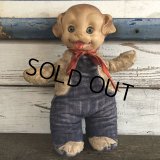 Vintage IDEAL Rubber Face Dog Doll Engineer (J420)
