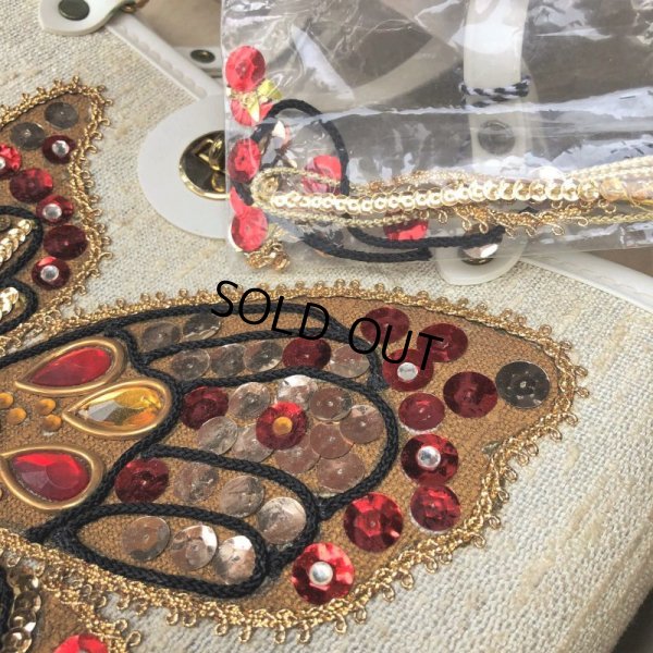 画像8: 60s Vintage Jewel Tone Handbag No.906 BUTTERFLY (J433)