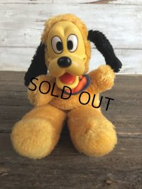 Vintage Disney Pluto Rubber Face Doll (J438)