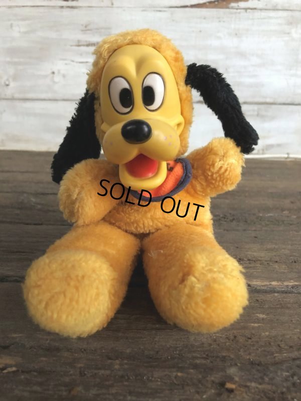 画像1: Vintage Disney Pluto Rubber Face Doll (J438)