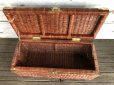 画像6: Vintage Wicker Trunk Chest Basket Large Size (J439)