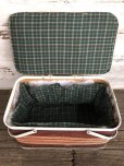 画像5: Vintage Wicker Picnic Basket Red (J441)