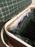 画像7: Vintage Wicker Picnic Basket Red (J441)