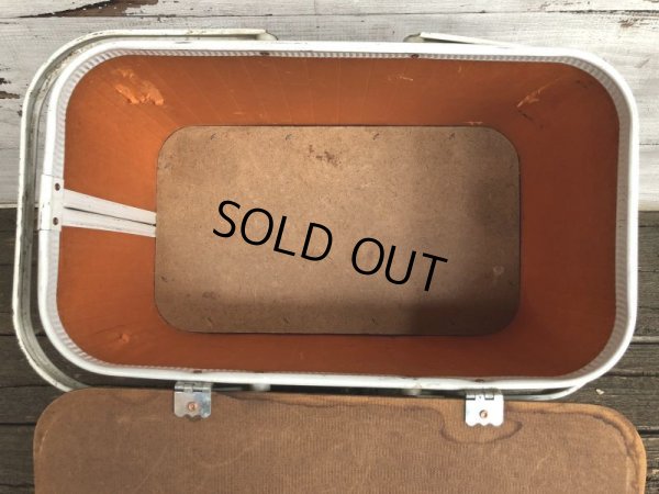 画像7: Vintage Wicker Picnic Basket Brown (J440)