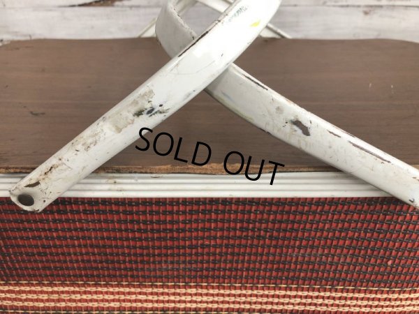 画像9: Vintage Wicker Picnic Basket Red (J441)