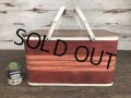 Vintage Wicker Picnic Basket Red (J441)