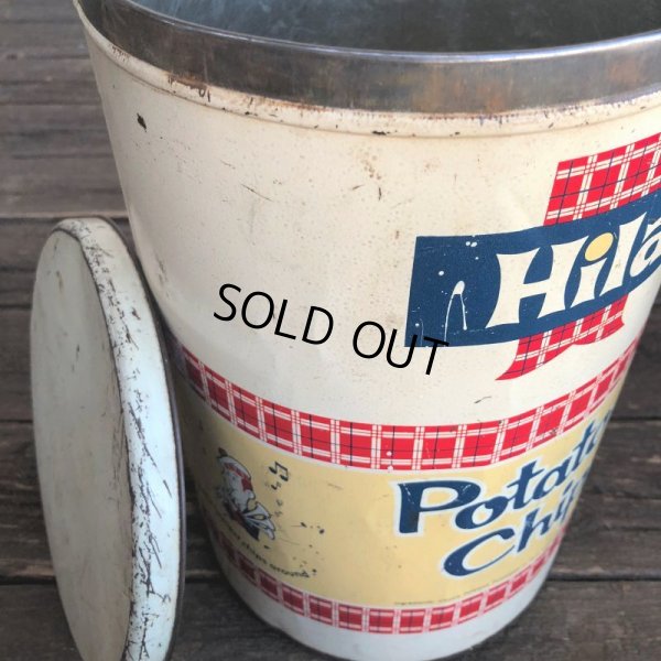 画像9: Vintage Hiland Potatochip Tin Can (J453)