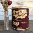 画像1: Vintage Charles Pretzels Tin Can (J447) (1)