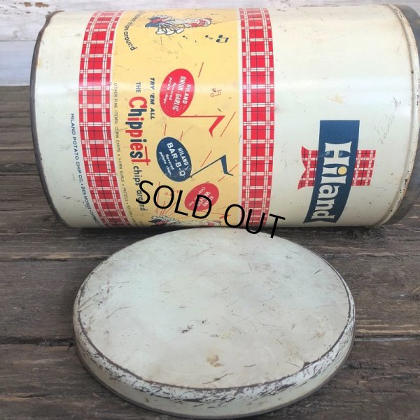 画像8: Vintage Hiland Potatochip Tin Can (J453)