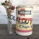 Vintage Hiland Potatochip Tin Can (J453)