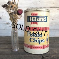 Vintage Hiland Potatochip Tin Can (J453)