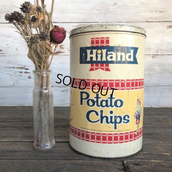画像1: Vintage Hiland Potatochip Tin Can (J453)