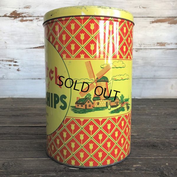 画像4: Vintage Old Dutch Potatochips Tin Can (J454)