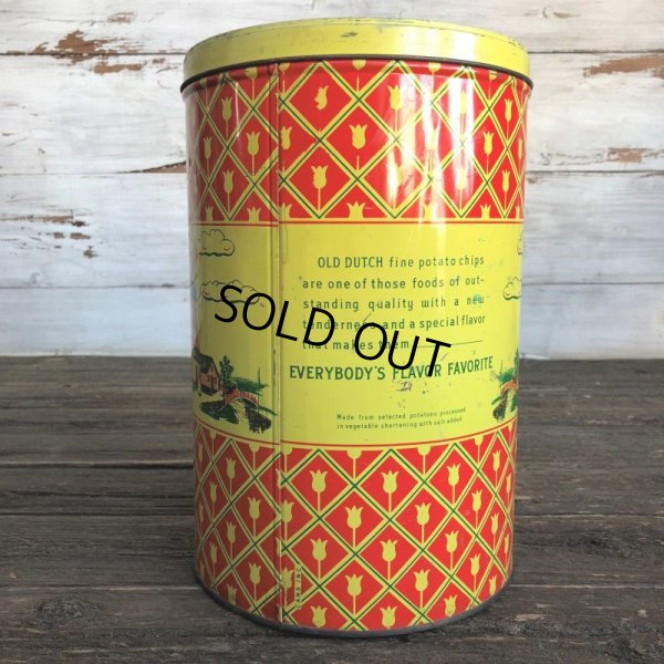 画像3: Vintage Old Dutch Potatochips Tin Can (J454)