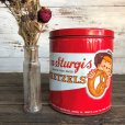 画像1: Vintage Tom Sturgis Pretzel Tin Can (J446) (1)