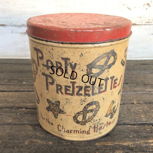 画像3: Vintage Party Pretzel Tin Can (J453)