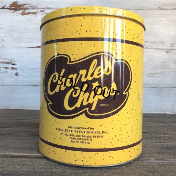 画像1: Vintage Charles Chips Tin Can (J448)