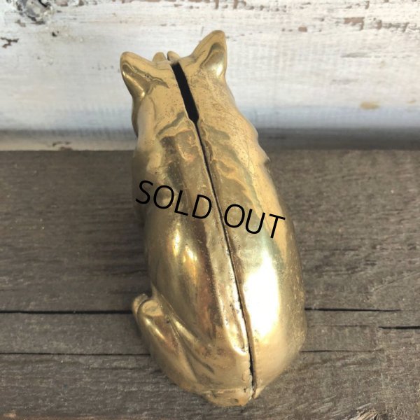 画像9: Vintage Valleau Solid Brass Pig Piggy Bank (J466)