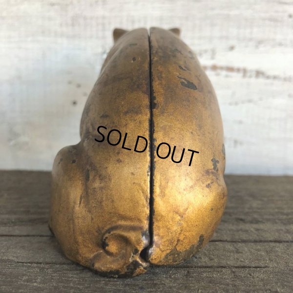 画像4: Vintage ACW Cast Iron Pig  Piggy Bank (J465)