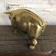画像3: Vintage Brass Pig Piggy Bank (J467)
