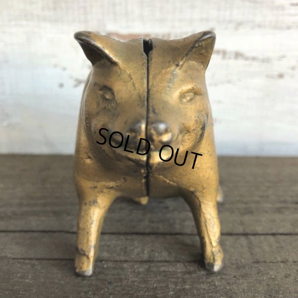 画像7: Vintage ACW Cast Iron Pig  Piggy Bank (J464)