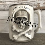 Vinatge Skull Mug WHAT'S YOUR POISON! (J680)