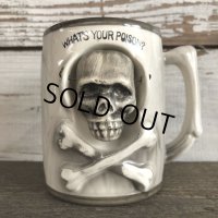 Vinatge Skull Mug WHAT'S YOUR POISON! (J680)
