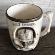 画像7: Vinatge Skull Mug SPIRIT DRINKER! (J679)