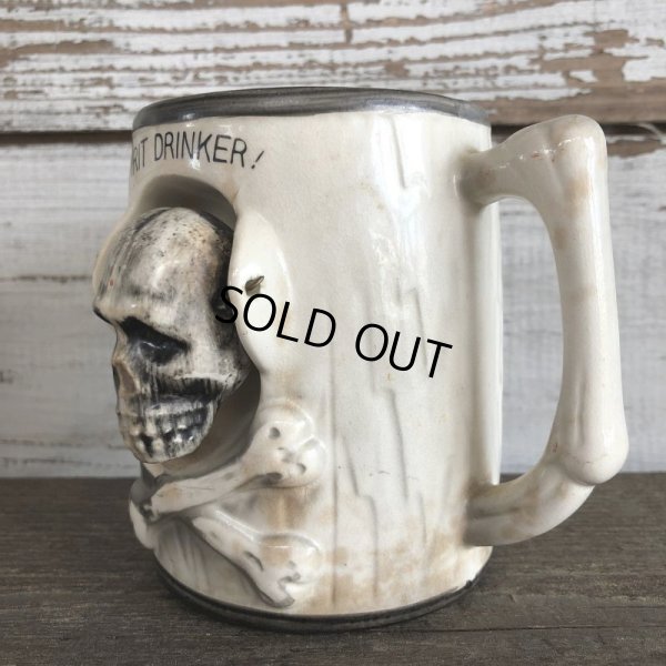 画像2: Vinatge Skull Mug SPIRIT DRINKER! (J679)