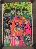 60s Vintage Beatles The Gang Dan Shupe Black Light Poster (J684)