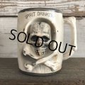 Vinatge Skull Mug SPIRIT DRINKER! (J679)