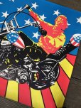 画像11: 60s Vintage Easy Rider Peter Fonda Super Cycle Psychedelic Black light Poster (J685)