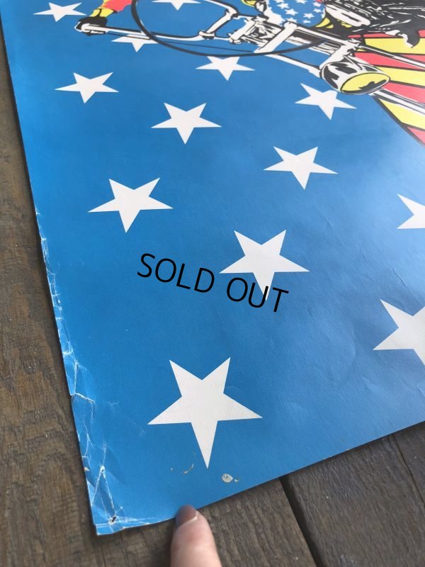 画像5: 60s Vintage Easy Rider Peter Fonda Super Cycle Psychedelic Black light Poster (J685)