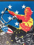 画像9: 60s Vintage Easy Rider Peter Fonda Super Cycle Psychedelic Black light Poster (J685)