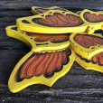 画像3: 70s Vintage Butterfly Wall Deco Set (J688)