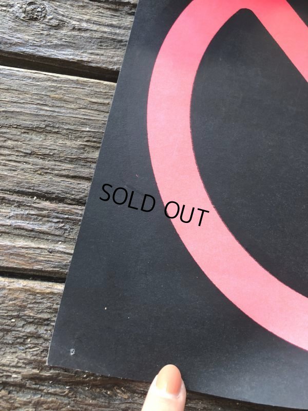 画像5: 60s Vintage Peace Sign Black Light Poster (J686)