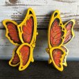 画像1: 70s Vintage Butterfly Wall Deco Set (J688) (1)