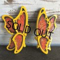 70s Vintage Butterfly Wall Deco Set (J688)